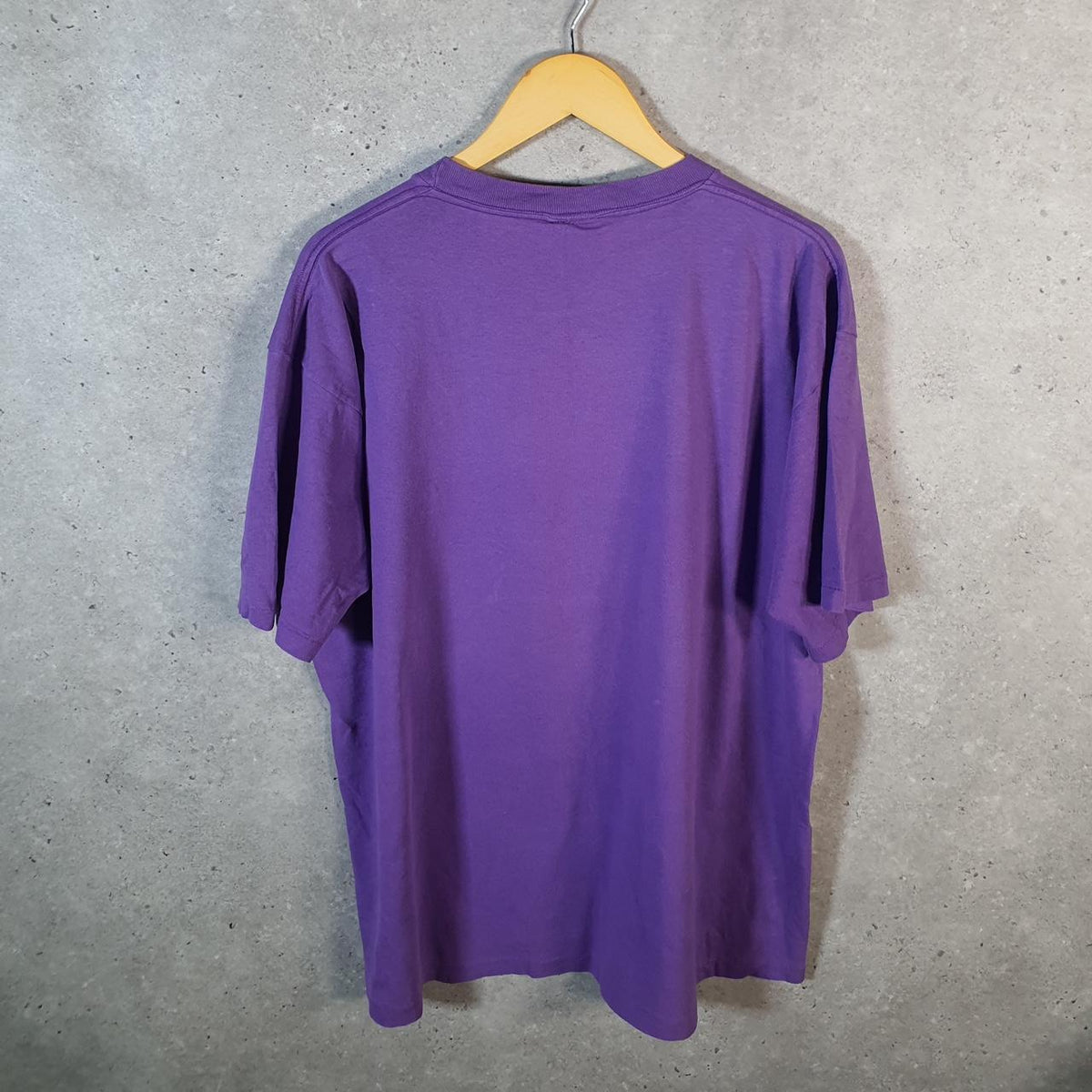 Vintage Gildan Las Vegas Graphic 90s USA Single Stitch T Shirt Men’s XL Purple