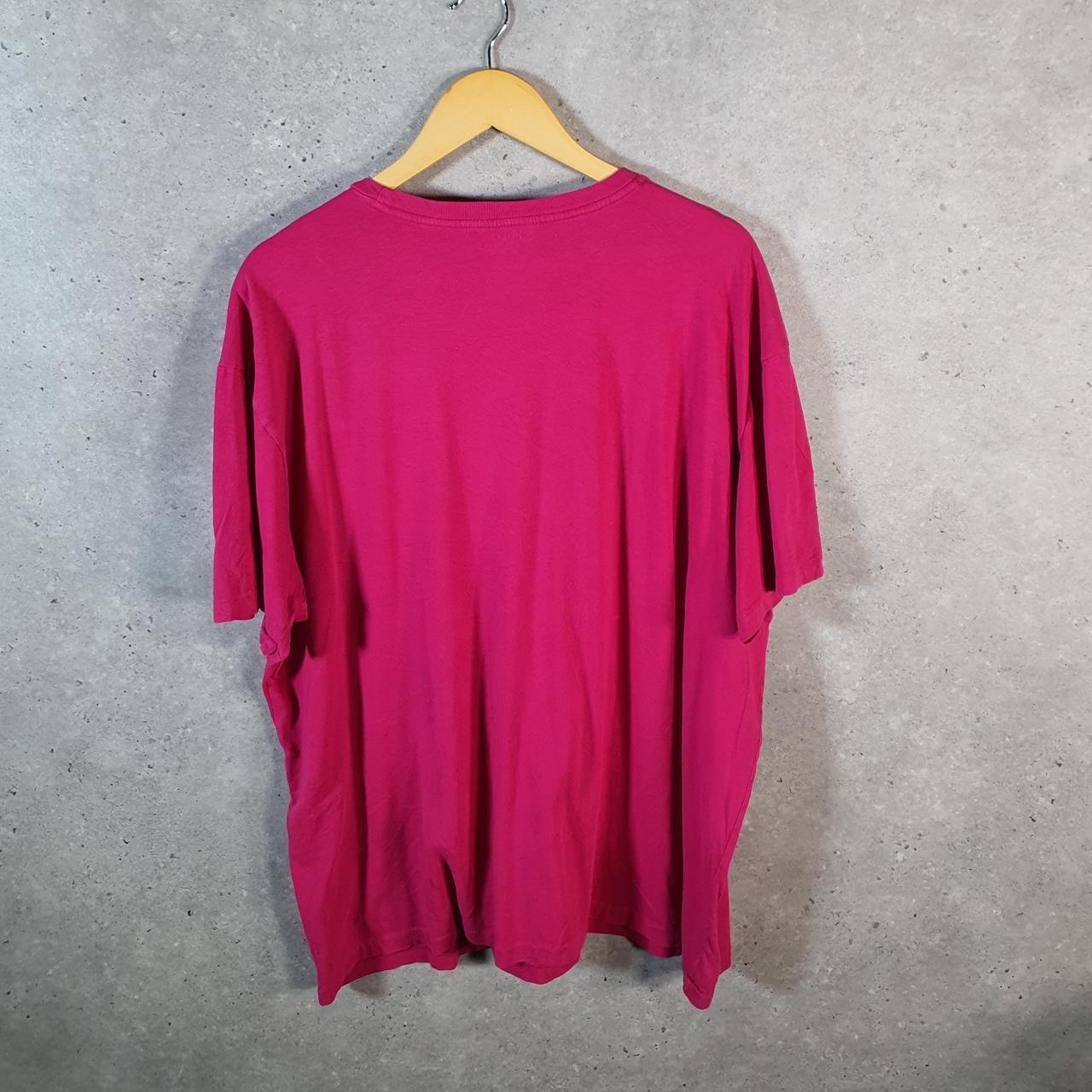 Vintage Ralph Lauren Polo Sport T Shirt Men’s XL Pink Custom Fit Embroidered Pony C8675