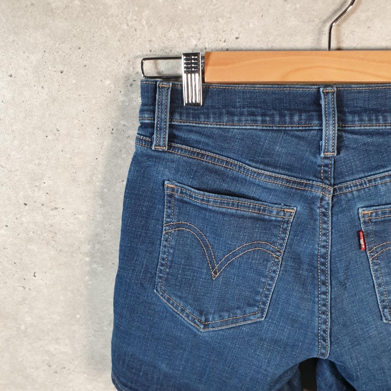 Vintage Levi’s Baggy Shorts Jorts Cargo Womens W26 Blue Relaxed Denim