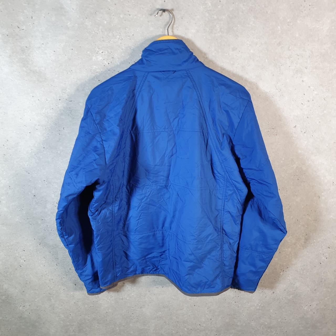 Vintage The North Face TNF Windbreaker Jacket Mens Medium Blue Logo Full Zip Winter
