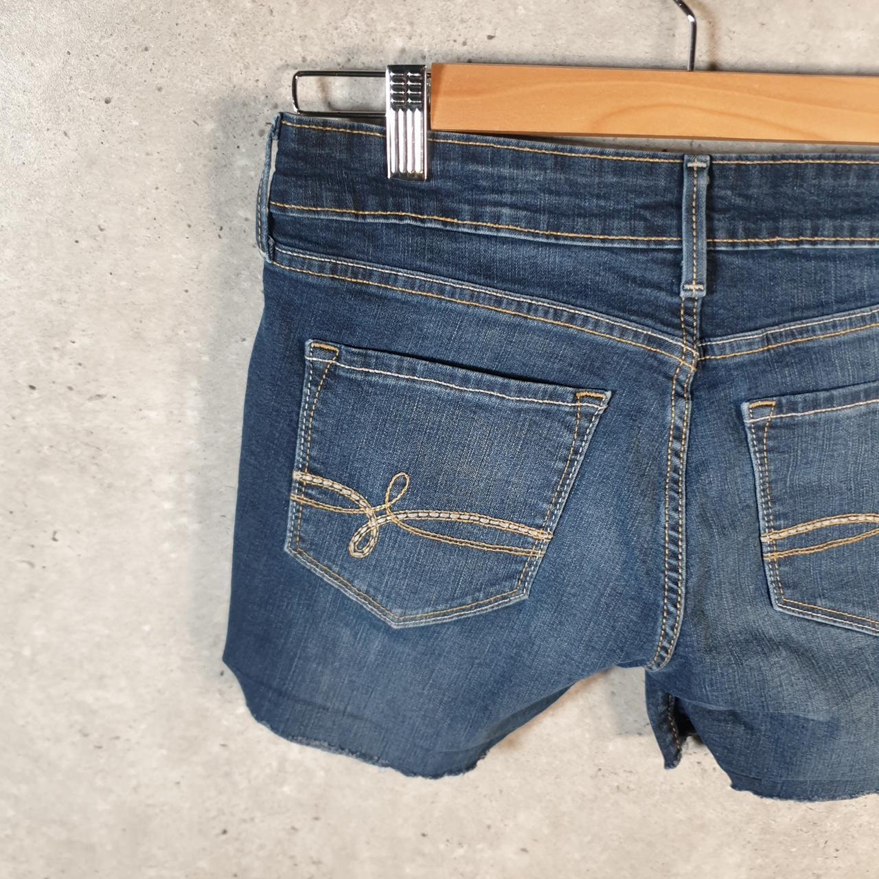 Vintage Levi’s Cut Off Baggy Shorts Jorts Cargo Womens W27 Blue Relaxed Denim