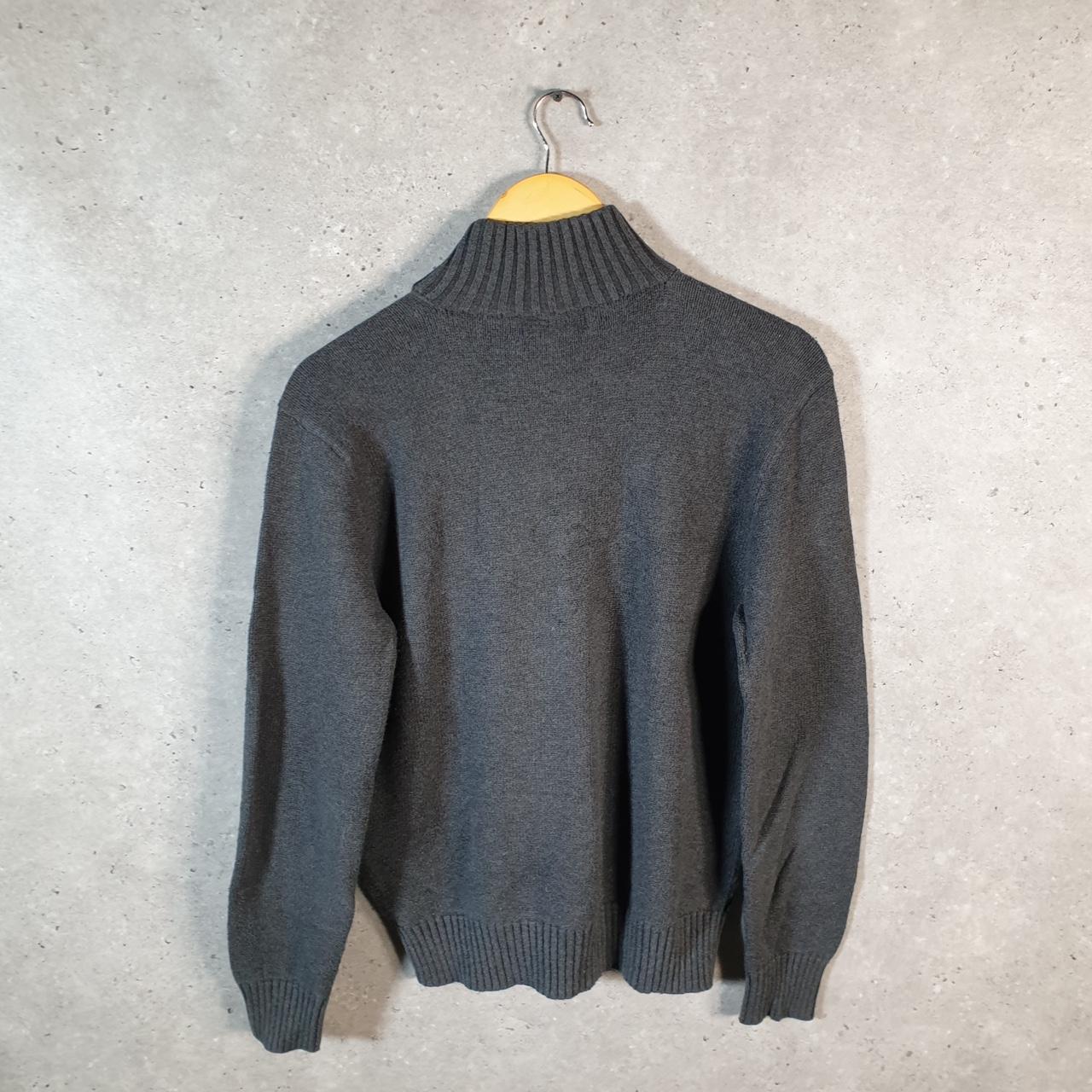 Vintage Ralph Lauren Polo 1/4 Button Sweatshirt Men’s Small Grey Cotton Pullover Pony
