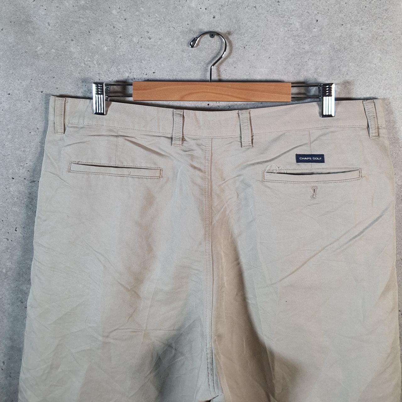 Vintage Chaps Ralph Lauren Polo Shorts Jorts Cargo Men’s W38 Beige Baggy Cotton A4425