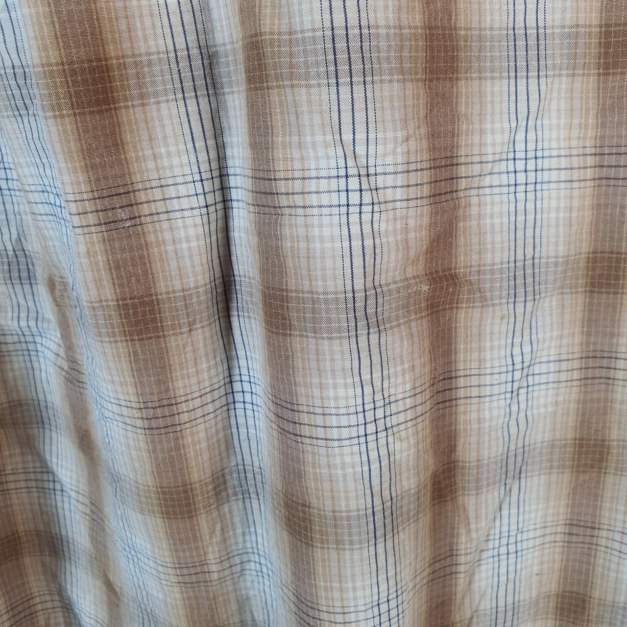Vintage Carhartt Shirt Button Down Mens Medium Brown Checkered Chore Utility Relaxed - Big Fish Vintage