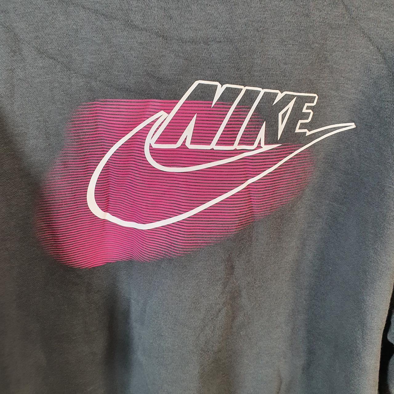 Vintage Nike Club Hoodie Men’s Large Black Swoosh Y2K Pullover Sweatshirt Logo