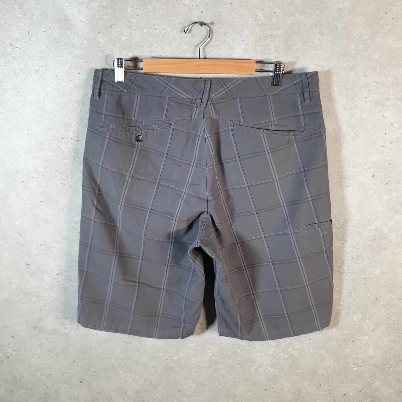 Vintage The North Face TNF Shorts Jorts Chino Cargo Men’s W34 Grey Checkered Cotton