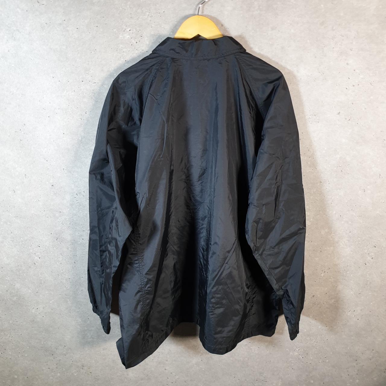 Vintage Nike 90s Embroidered Windbreaker Track Jacket Mens XL Black USA Swoosh