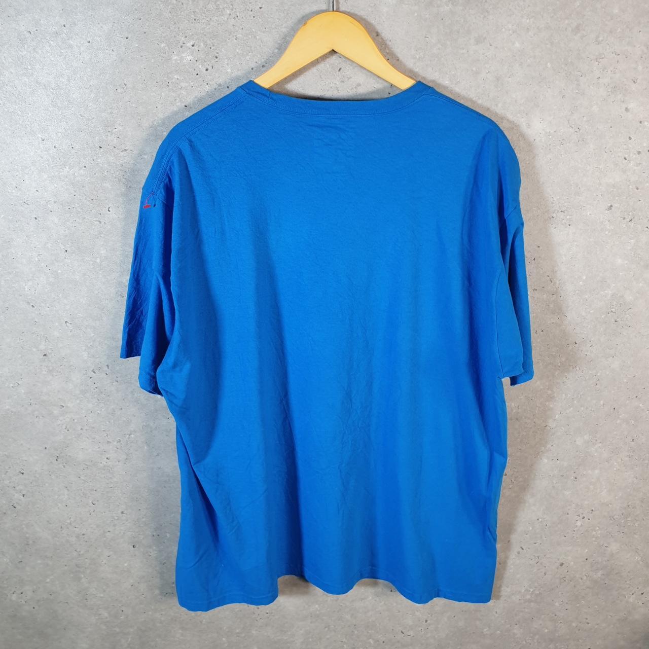 Vintage Adidas Go To Tee T Shirt Men’s 2XL Blue Three Stripes Logo Athletic