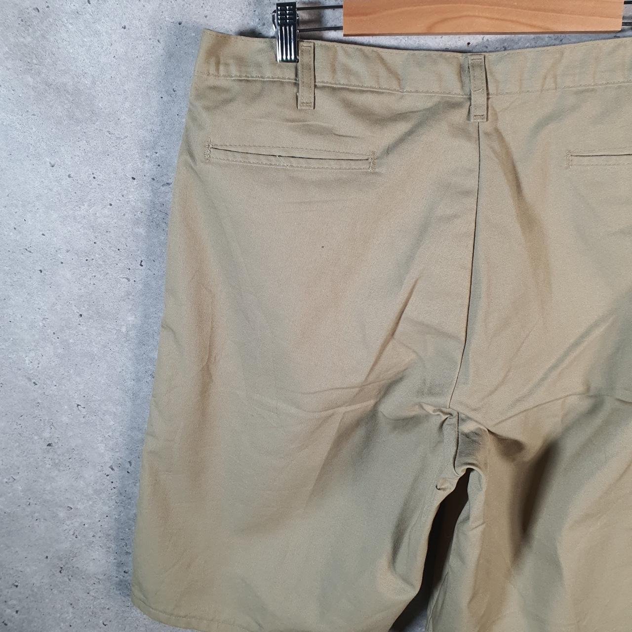 Vintage Dickies Baggy Chino Shorts Jorts Cargo Mens W38 Brown Relaxed Fit