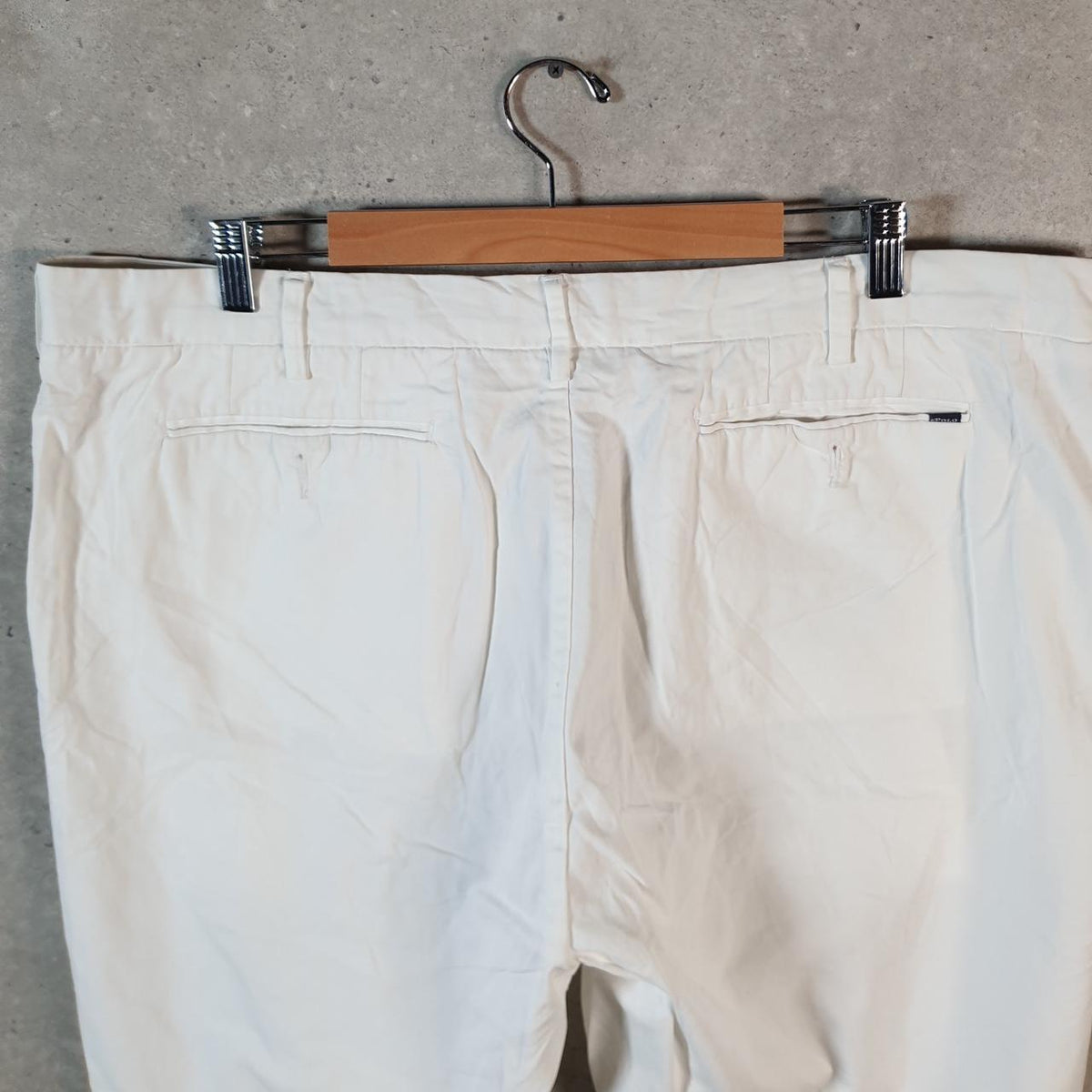 Vintage Ralph Lauren Polo Shorts Jorts Chino Cargo Men’s W34 White Baggy Cotton A4260