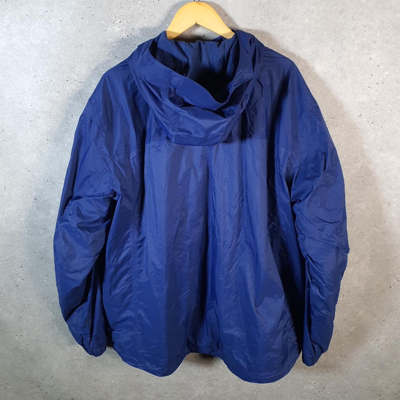 Vintage L.L. Bean Outdoors Nylon Jacket Mens 2XL Blue Waterproof Hooded