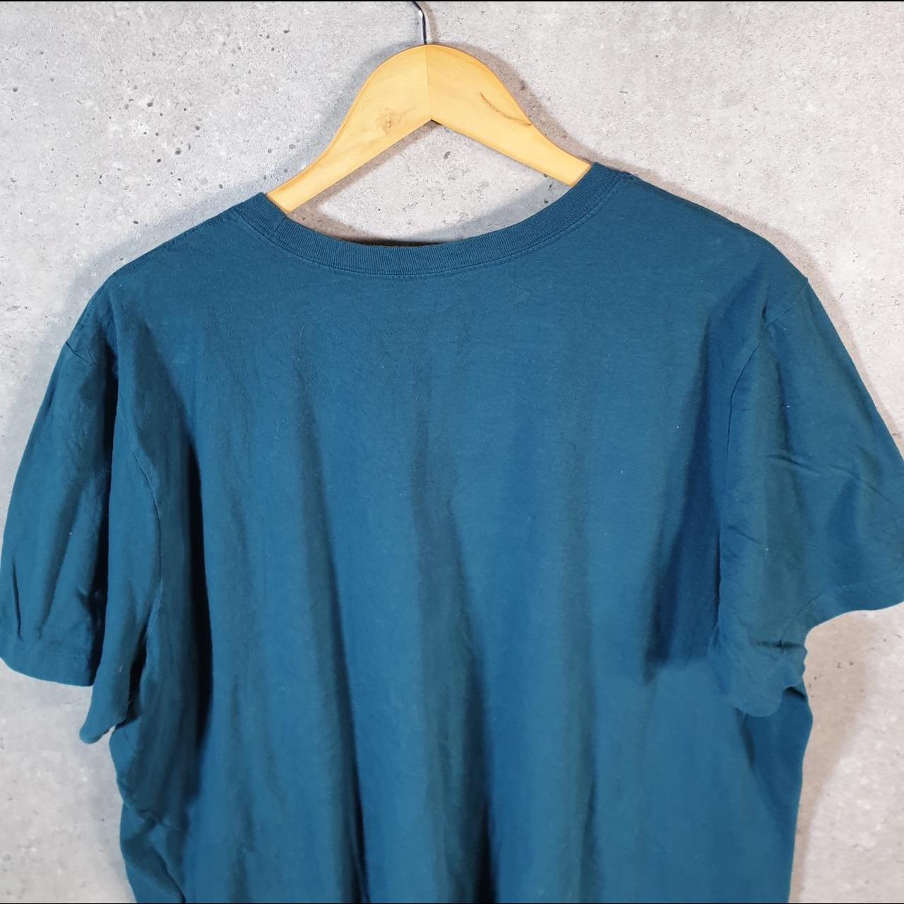 Vintage Nike T Shirt Men’s XL Blue Printed Single Swoosh Logo Athletic C8283