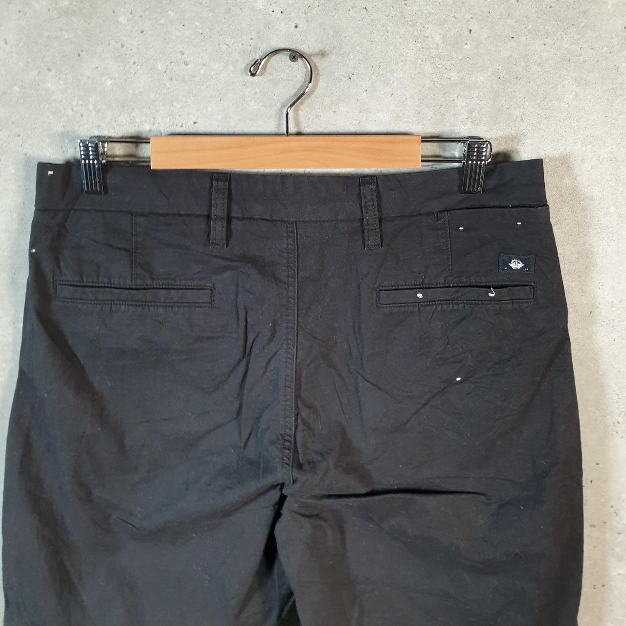 Vintage Dockers Chino Shorts Jorts Cargo Men’s W32 Black Baggy Cotton A4293