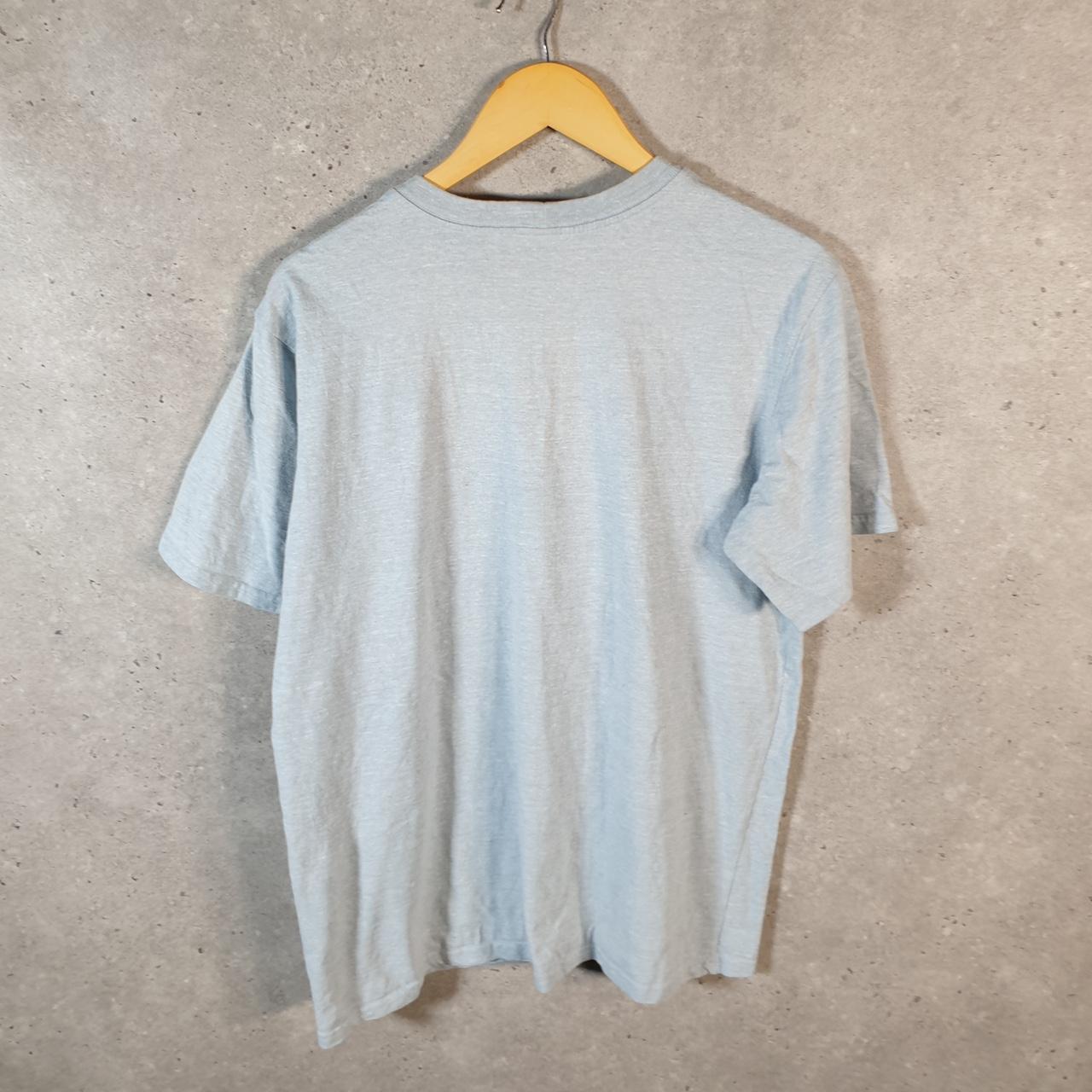 Vintage Carhartt Pocket T Shirt Womens XL Blue Workwear Chore Utility Loose Fit
