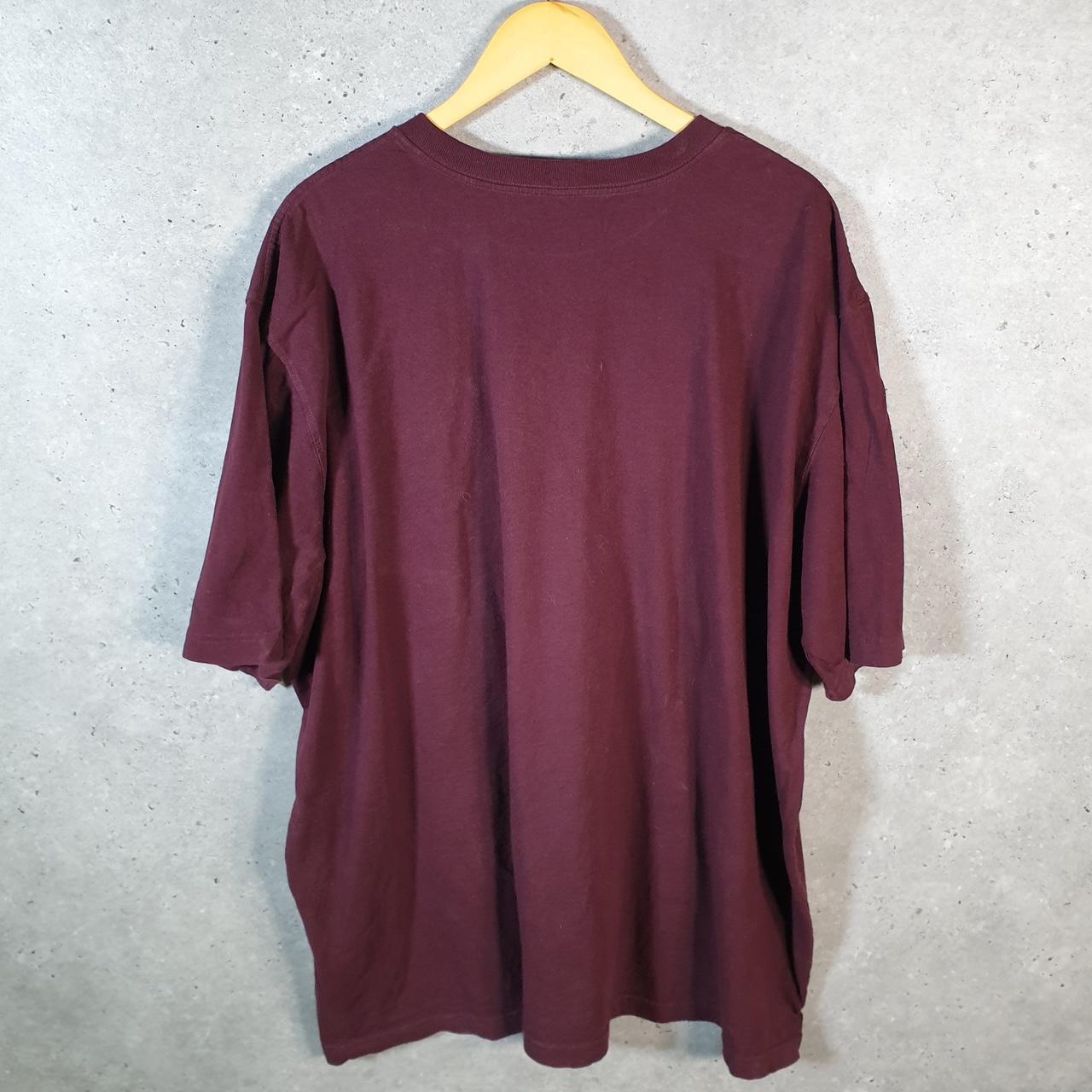 Vintage Carhartt Pocket T Shirt Men’s 2XL Burgundy Red Workwear Chore Utility Loose Fit C9316