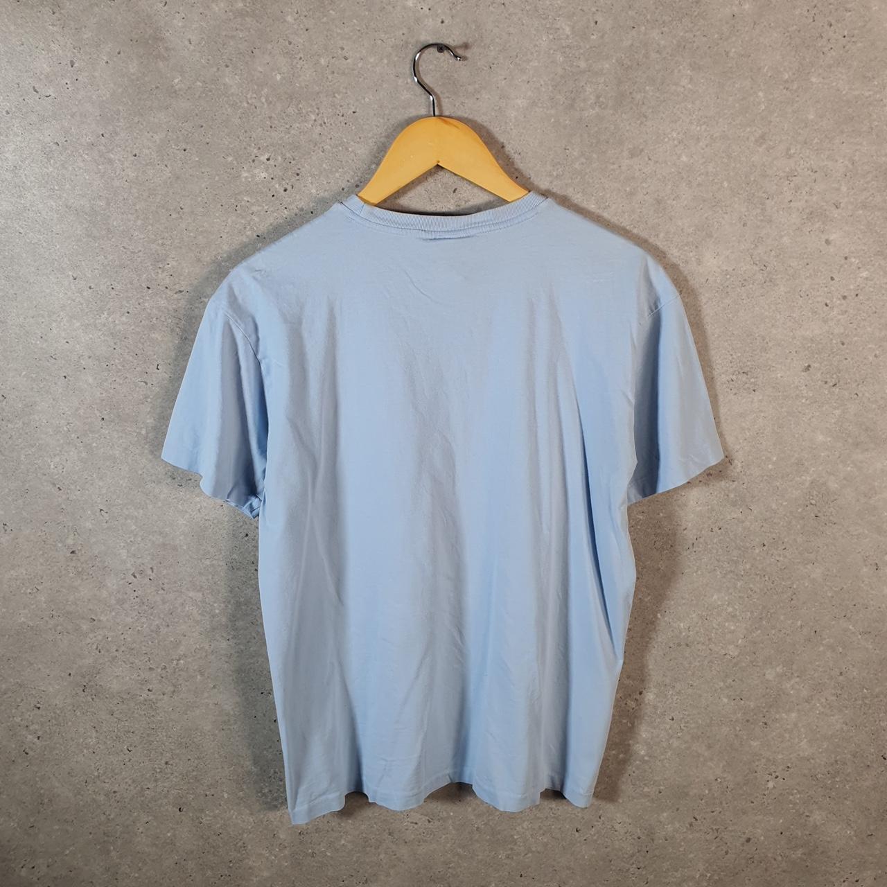 Vintage Ralph Lauren Polo T Shirt Men’s Small Blue Embroidered Pony Classic Fit C9143