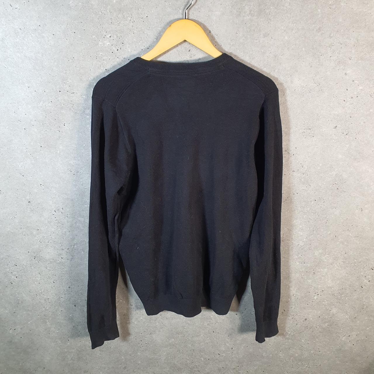 Vintage Adidas Golf Knit Sweater Men’s Medium Black Y2K Pullover Casual