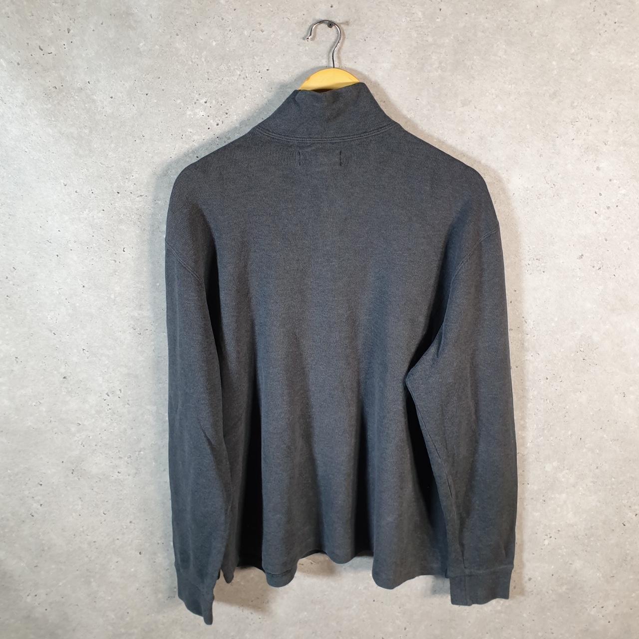 Vintage Ralph Lauren Polo 1/4 Zip Sweatshirt Men’s Large Grey Cotton Pullover Pony