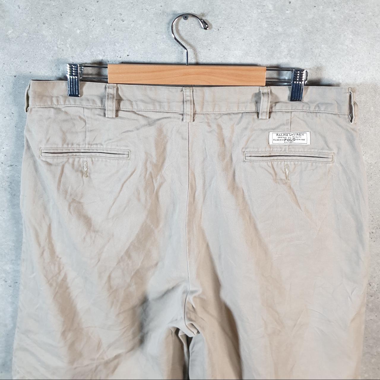 Vintage Ralph Lauren Polo Shorts Jorts Chino Cargo Men’s W38 Brown Baggy Cotton A4601