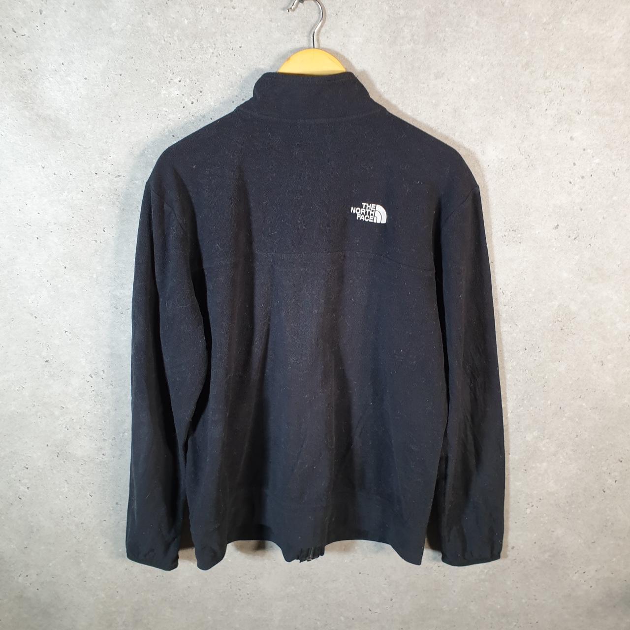 Vintage The North Face TNF Fleece Sweatshirt Mens Full Zip Large Black Embroidered Logo