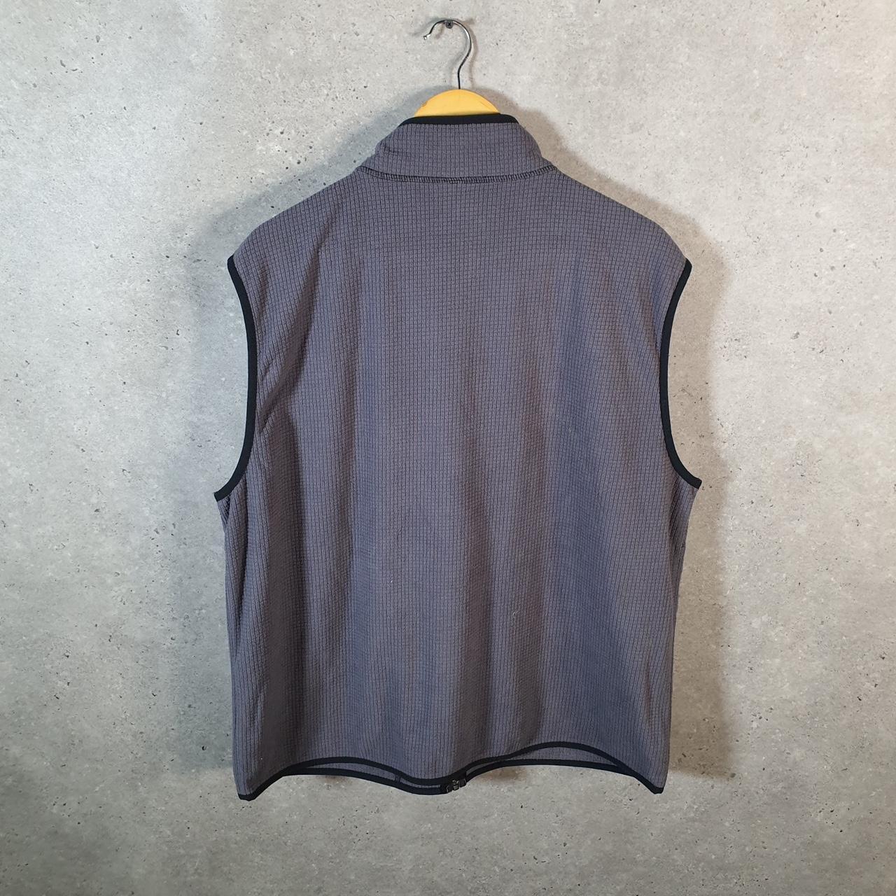 Vintage Disney Mickey Mouse Full Zip Fleece Gilet Mens Large Grey Spellout Logo Winter