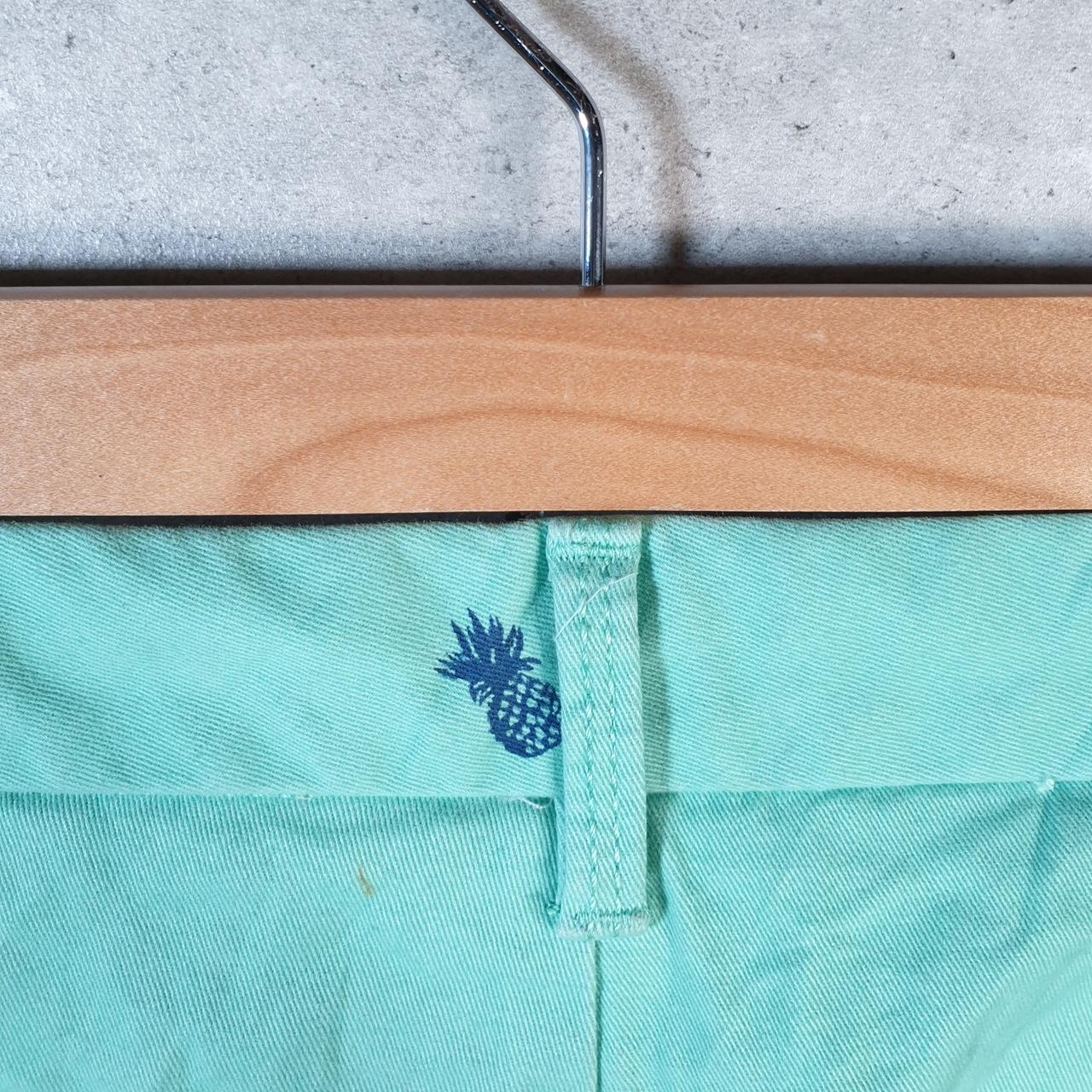 Vintage Izod Pineapple Shorts Jorts Cargo Men’s W38 Blue Baggy Cotton