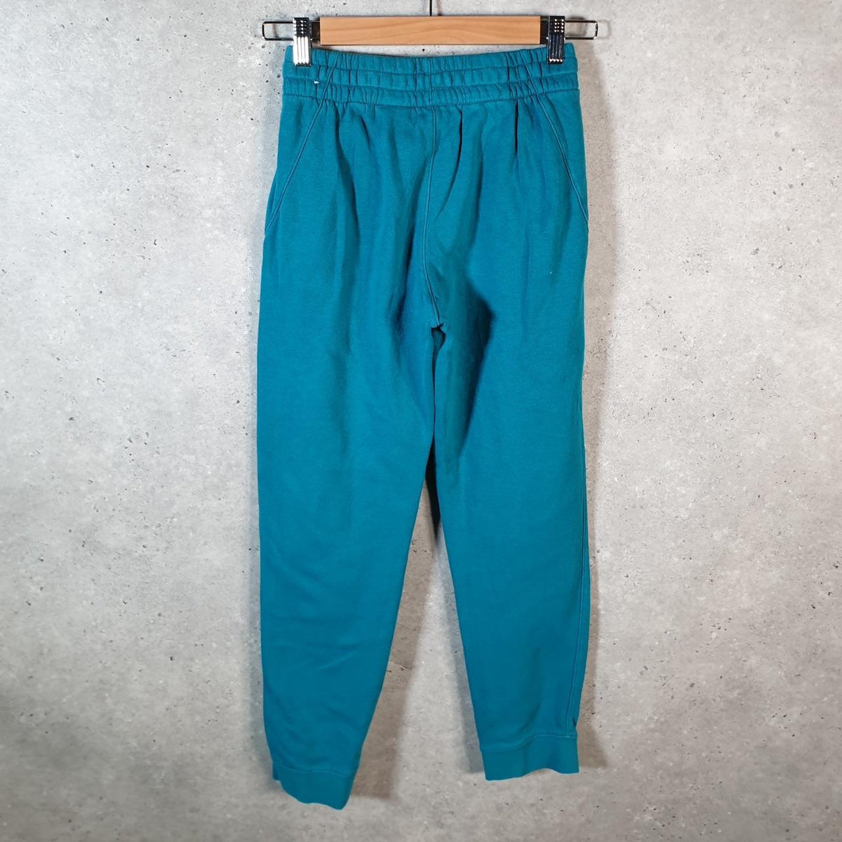 Vintage Nike Club Sweatpant Joggers Kids Large Blue Swoosh Sports Tracksuit - Big Fish Vintage