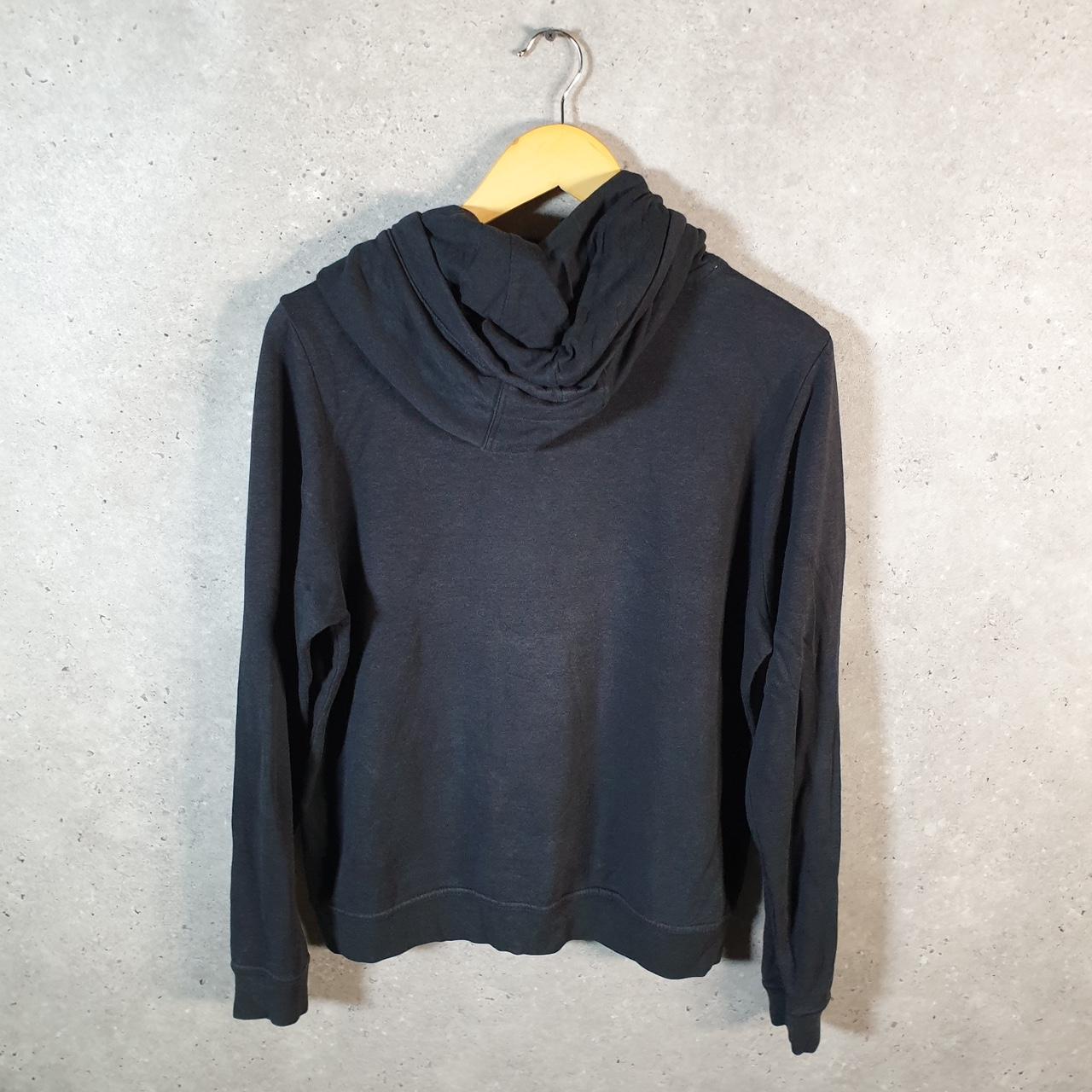 Vintage Nike Club Embroidered Hoodie Womens Medium Black Swoosh Y2K Pullover