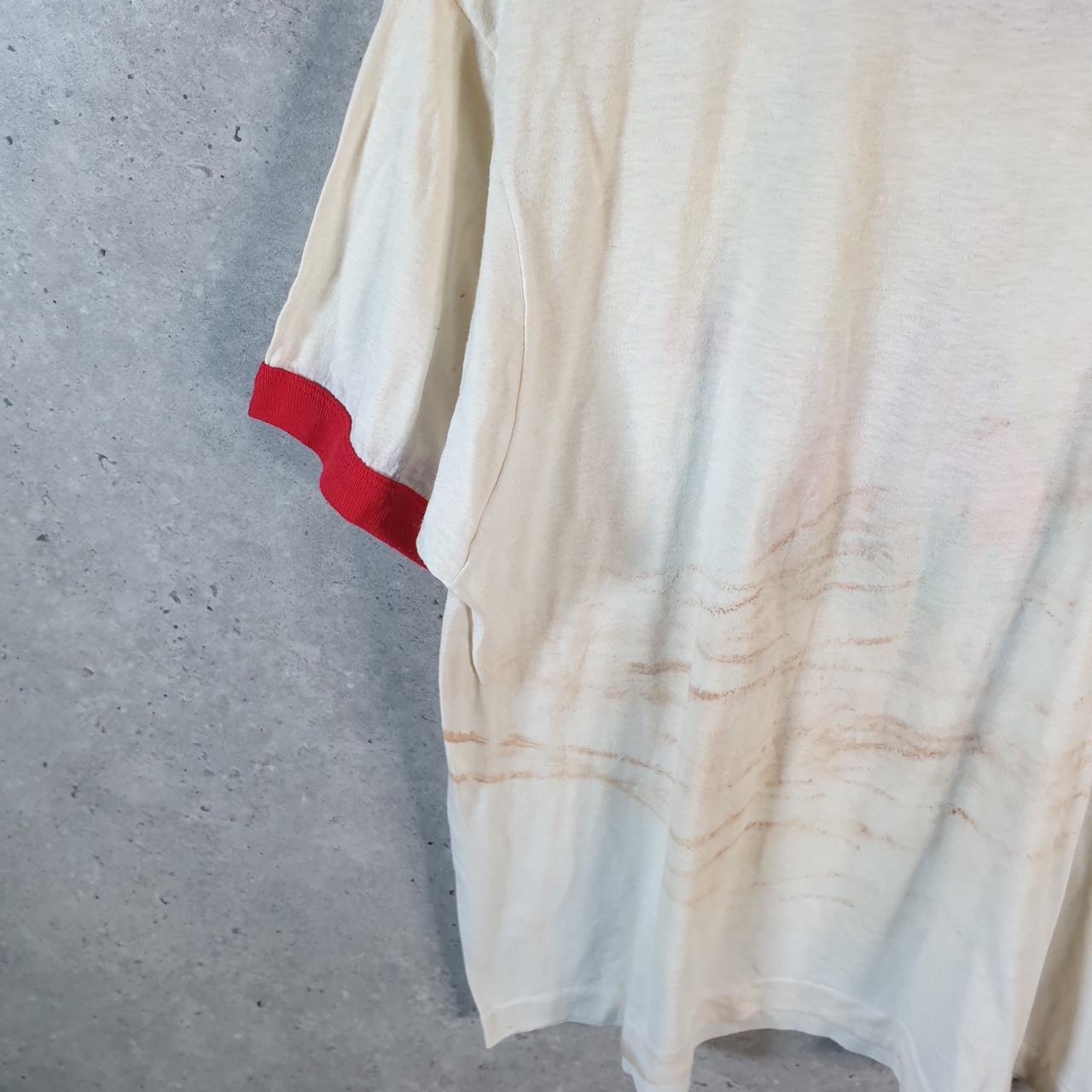 Vintage Brush Up Against The best Cover The Earth 90s USA Single Stitch T Shirt Men’s Small White