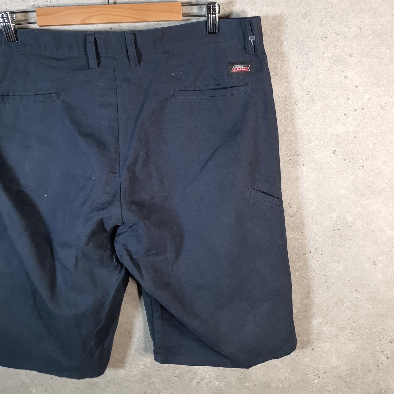 Vintage Dickies Baggy Chino Shorts Jorts Cargo Mens W38 Navy Blue Regular Fit