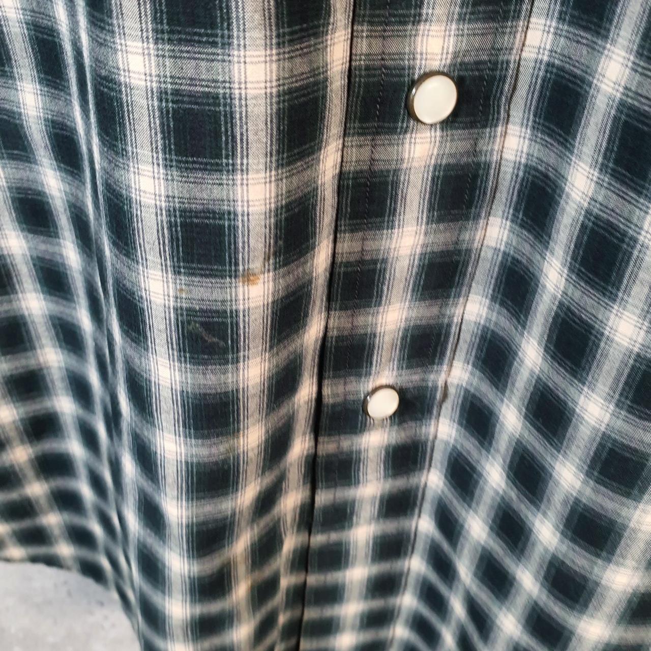 Vintage Ralph Lauren Button Down Shirt Men’s XL Green Classic western Fit Cotton