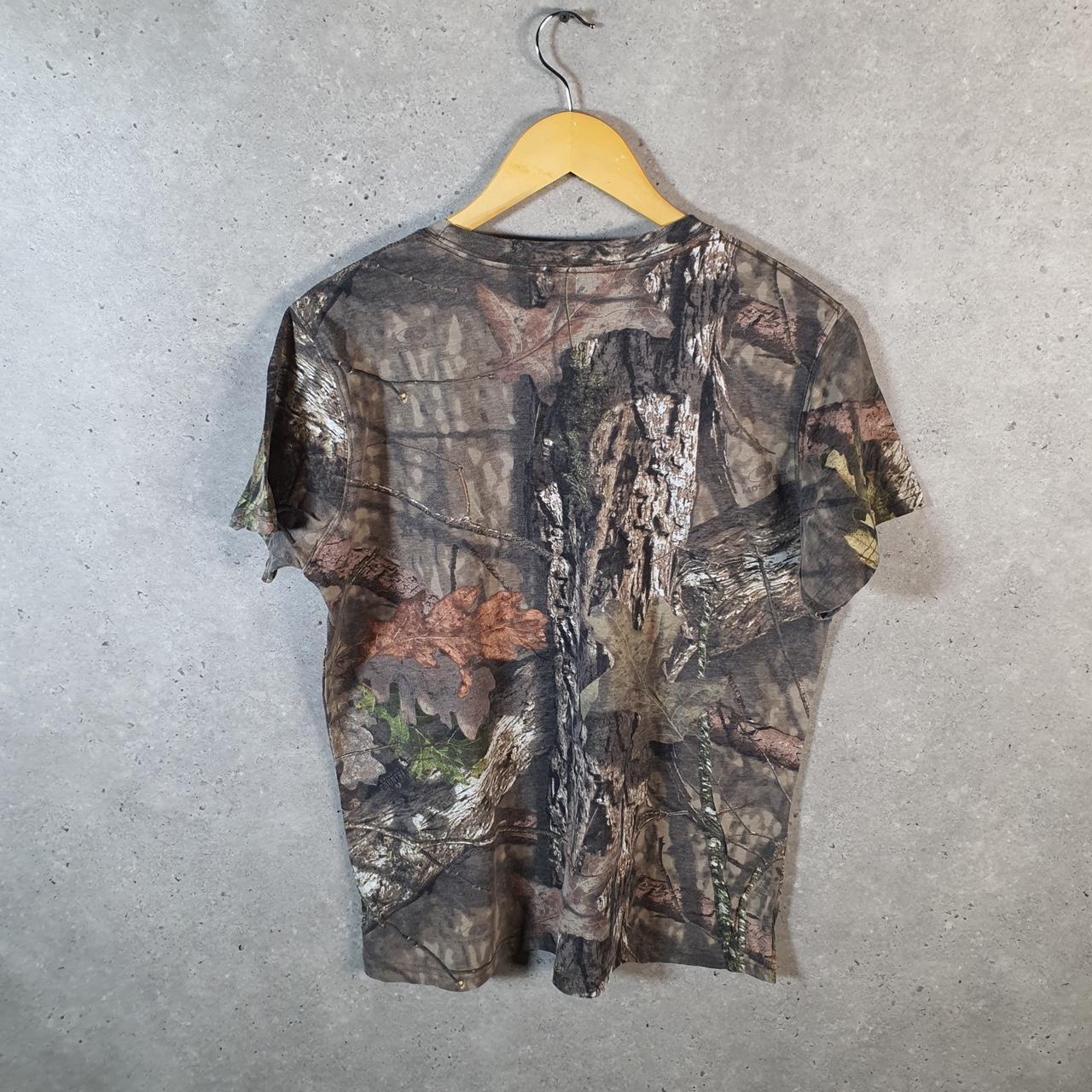Vintage Rustic Ridge RealTree Camoflauge T Shirt Men’s XL Green Camo Short Sleeve