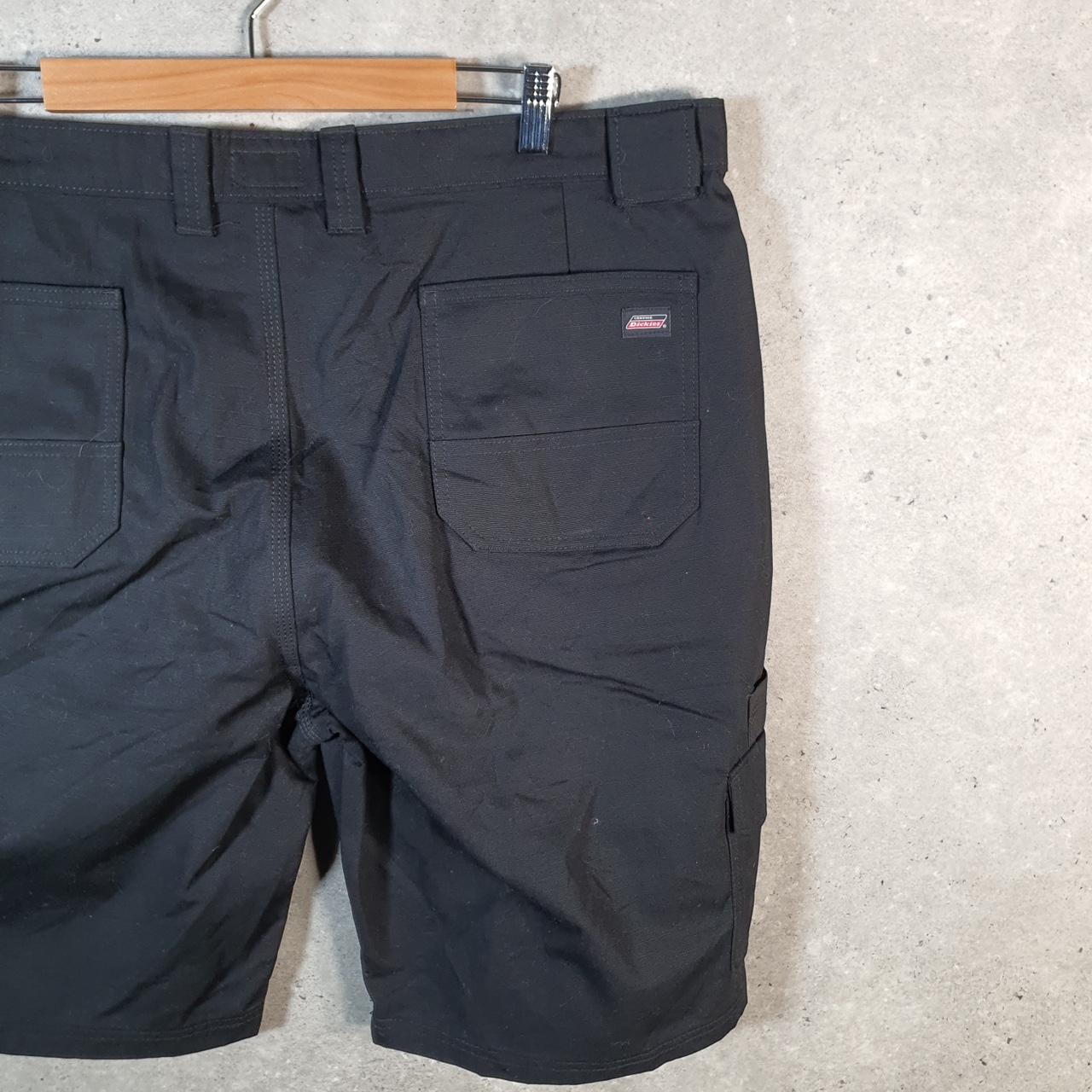 Vintage Dickies Baggy Chino Shorts Jorts Cargo Mens W40 Black Regular Fit