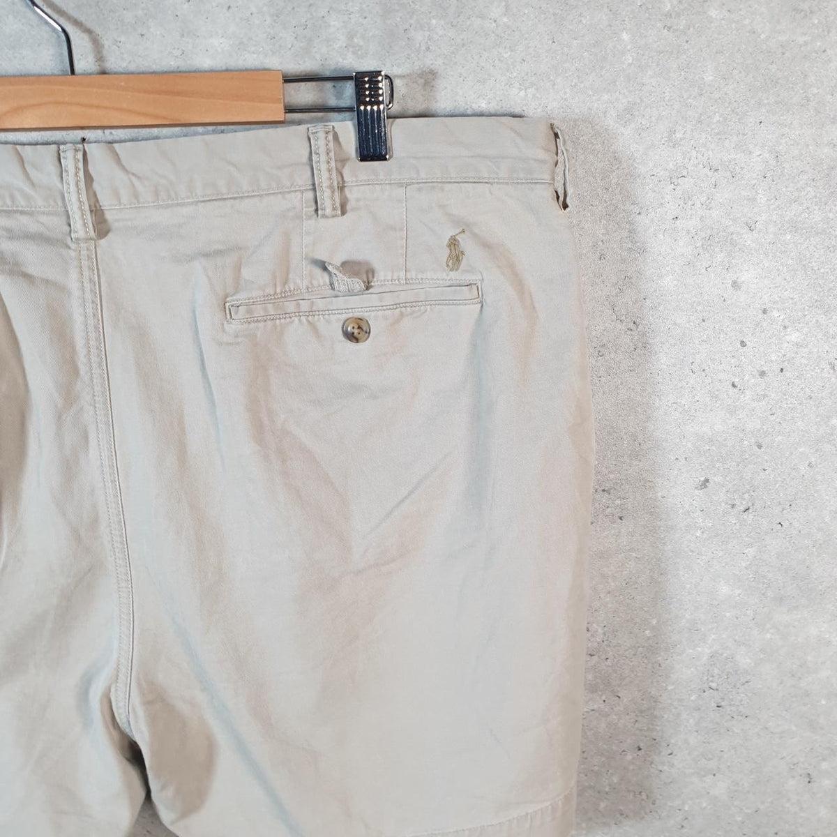 Vintage Ralph Lauren Polo Shorts Jorts Chino Cargo Men’s W40 Brown Baggy Cotton