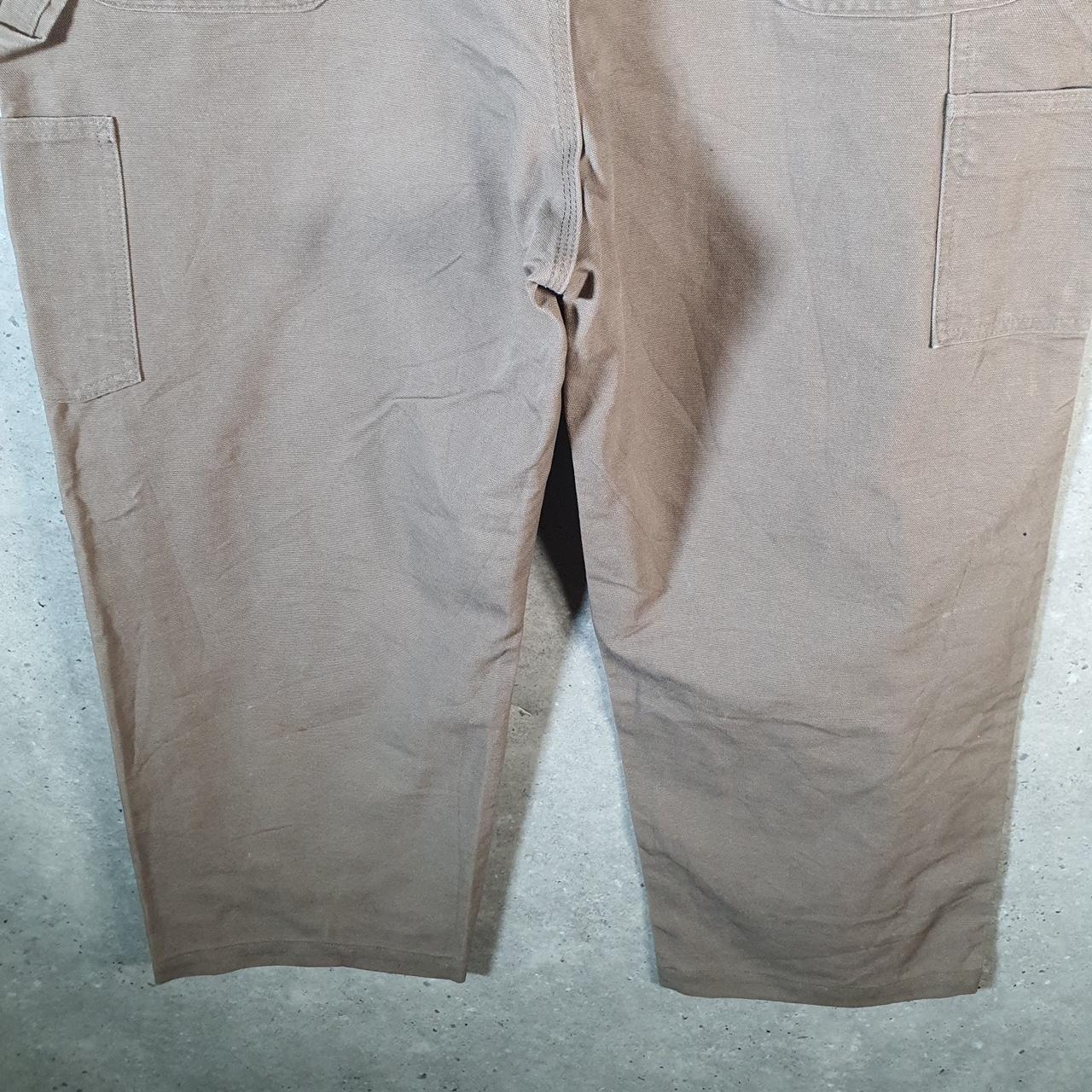 Vintage Carhartt Carpenter Trousers Mens W42 L28 Brown Dungaree Fit Workwear