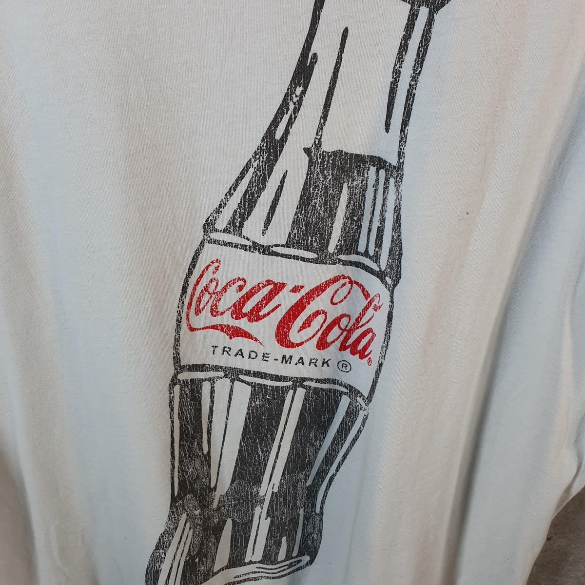 Vintage H&M Coke Coca Cola Glass Bottle T Shirt Men’s Small White Graphic