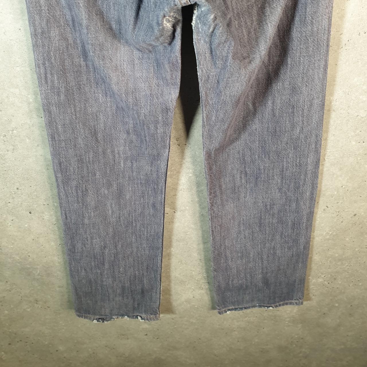 Vintage Levi’s 541 Y2K Embroidered Jeans Mens W28 L32 Grey Hip Hop Pattern Pocket Big Fish Vintage