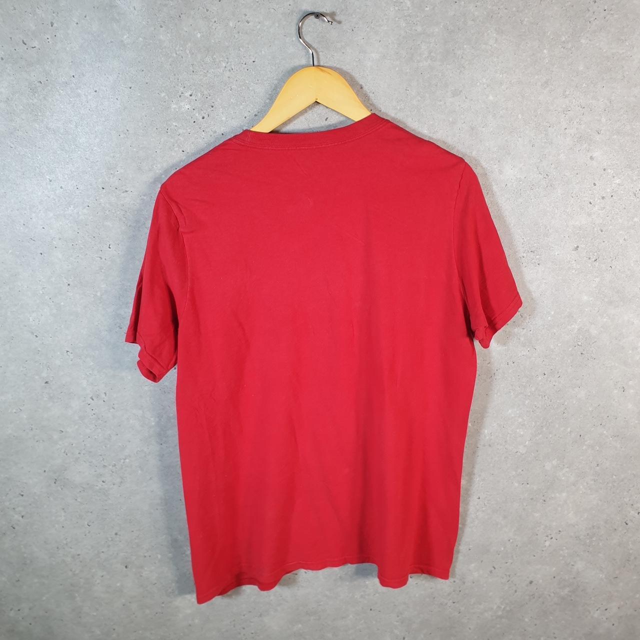 Vintage Adidas Amplifier T Shirt Shirt Men’s Medium Red Three Stripes Logo Athletic C9769