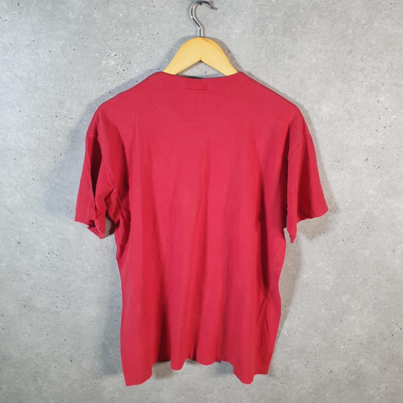 Vintage Canada Spellout Single Stitch 90s USA Single Stitch T Shirt Men’s Large Red