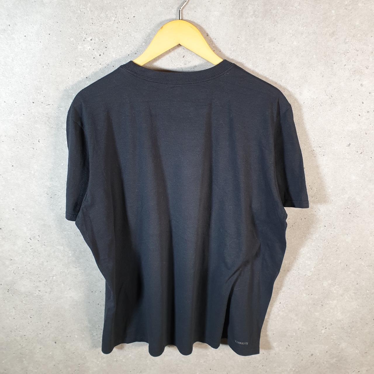 Vintage Adidas Go To Performance Tee T Shirt Men’s XL Black Three Stripes Logo Athletic