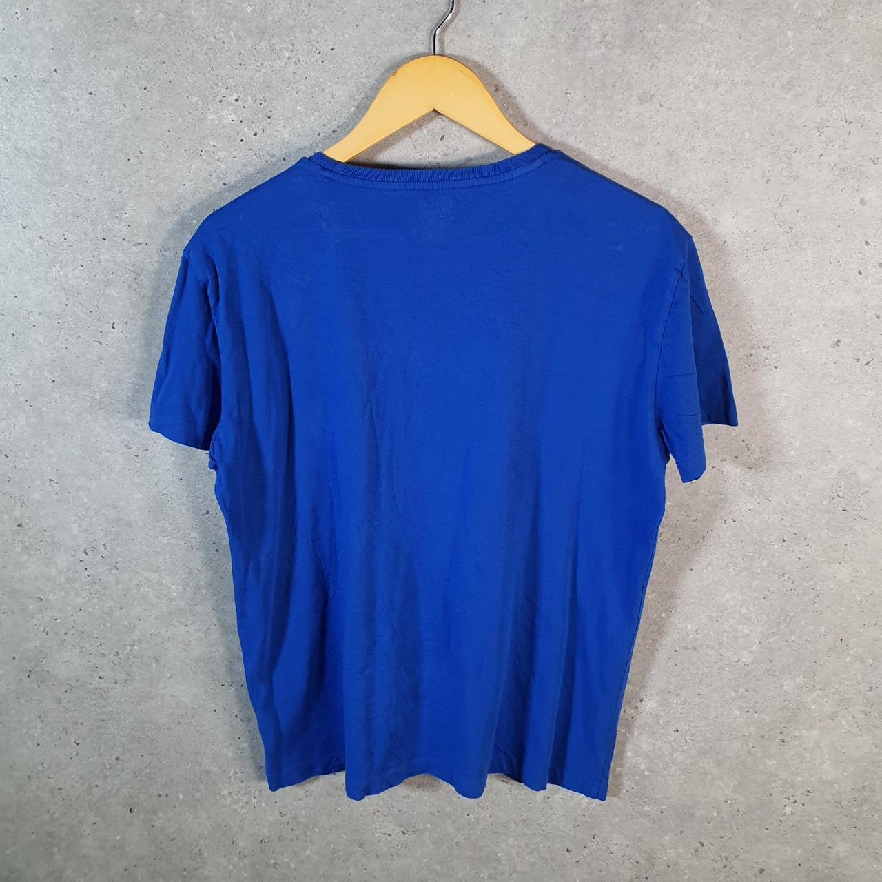 Vintage Ralph Lauren Polo Sport T Shirt Men’s Small Blue Classic Fit Embroidered Pony C8641