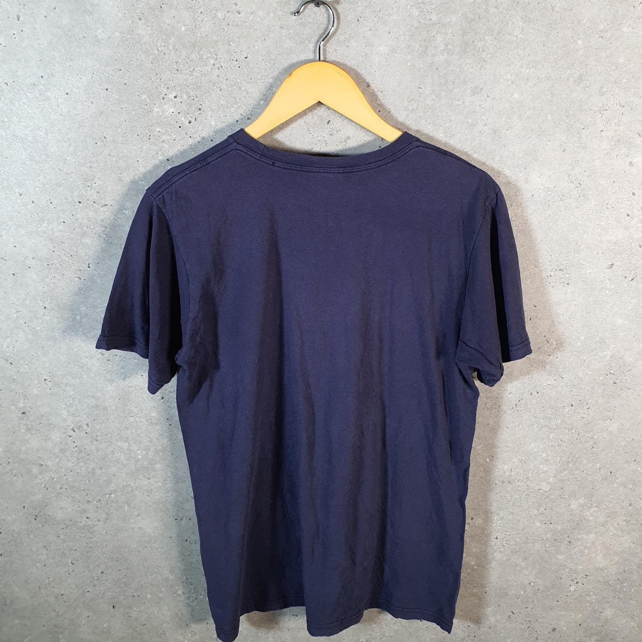 Vintage Adidas Go To Tee T Shirt Men’s Medium Navy Blue Three Stripes Logo Athletic