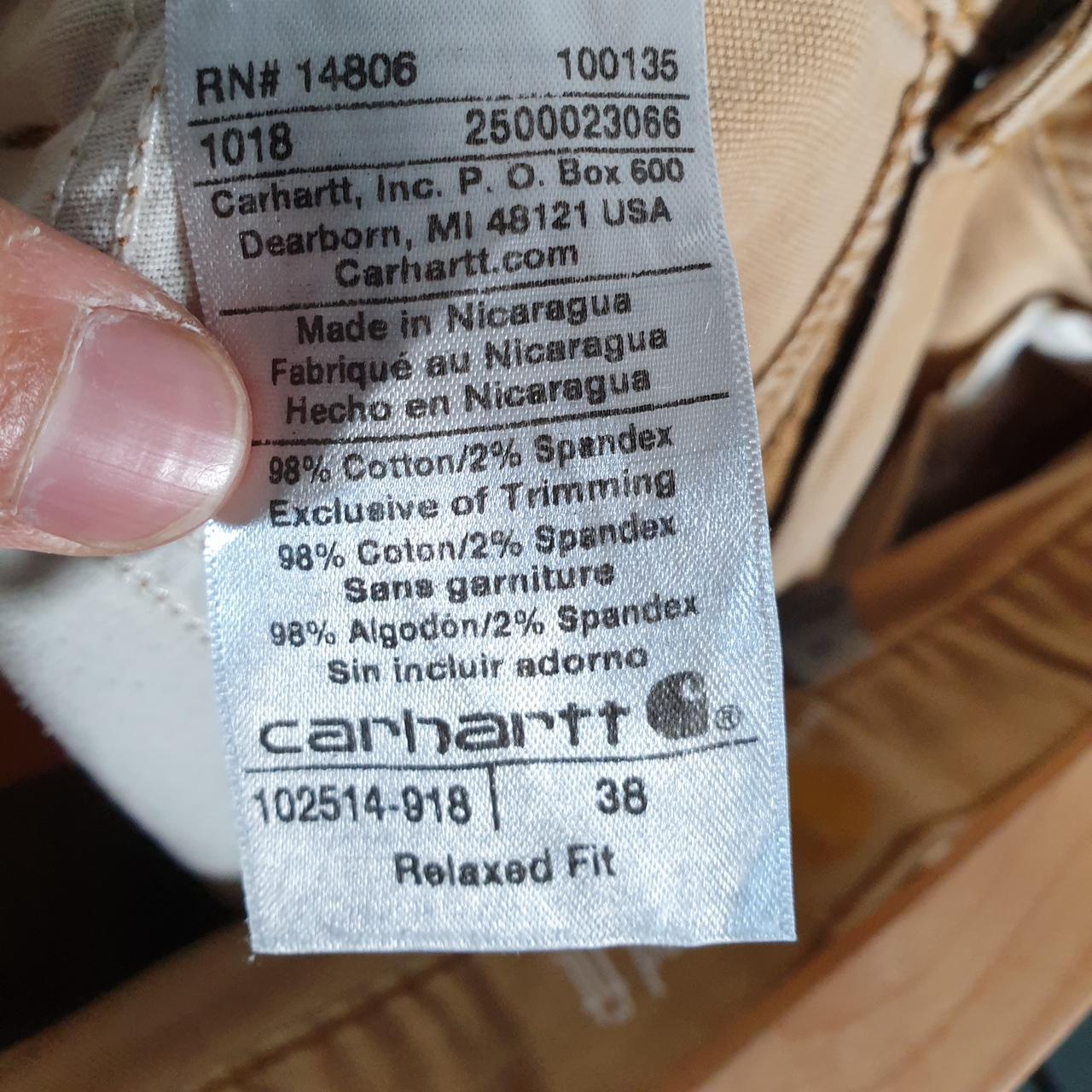 Vintage Carhartt Baggy Carpenter Shorts Jorts Cargo Men’s W38 Brown Relaxed Fit Workwear