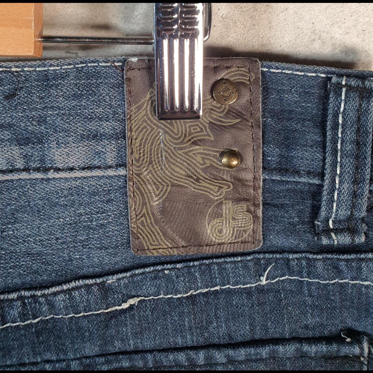 Vintage Jean Station Baggy Y2K Hip Hop Jorts Shorts Mens W38 Blue Denim USA A4678