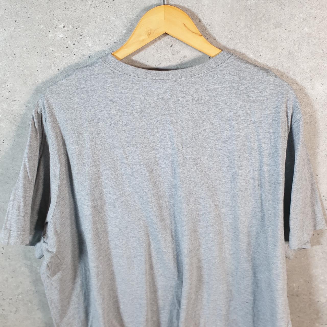 Vintage Nike T Shirt Men’s XL Grey Printed Single Swoosh Logo Athletic C8290