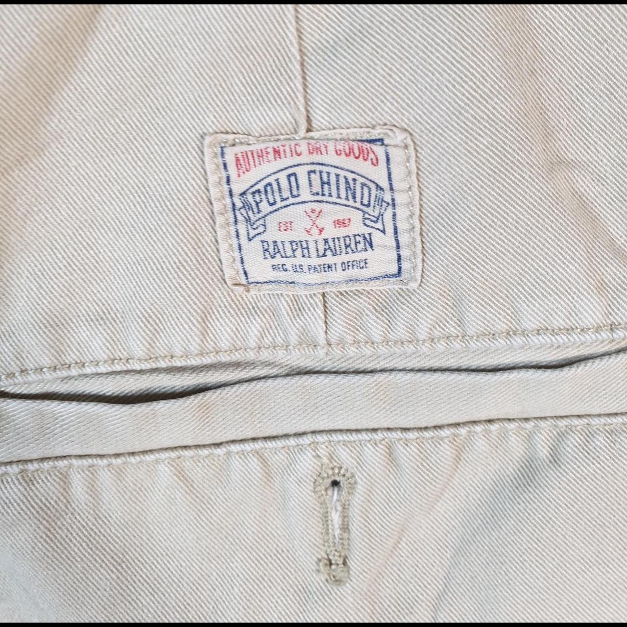 Vintage Ralph Lauren Polo Shorts Jorts Chino Cargo Men’s W38 Brown Baggy Cotton A4266