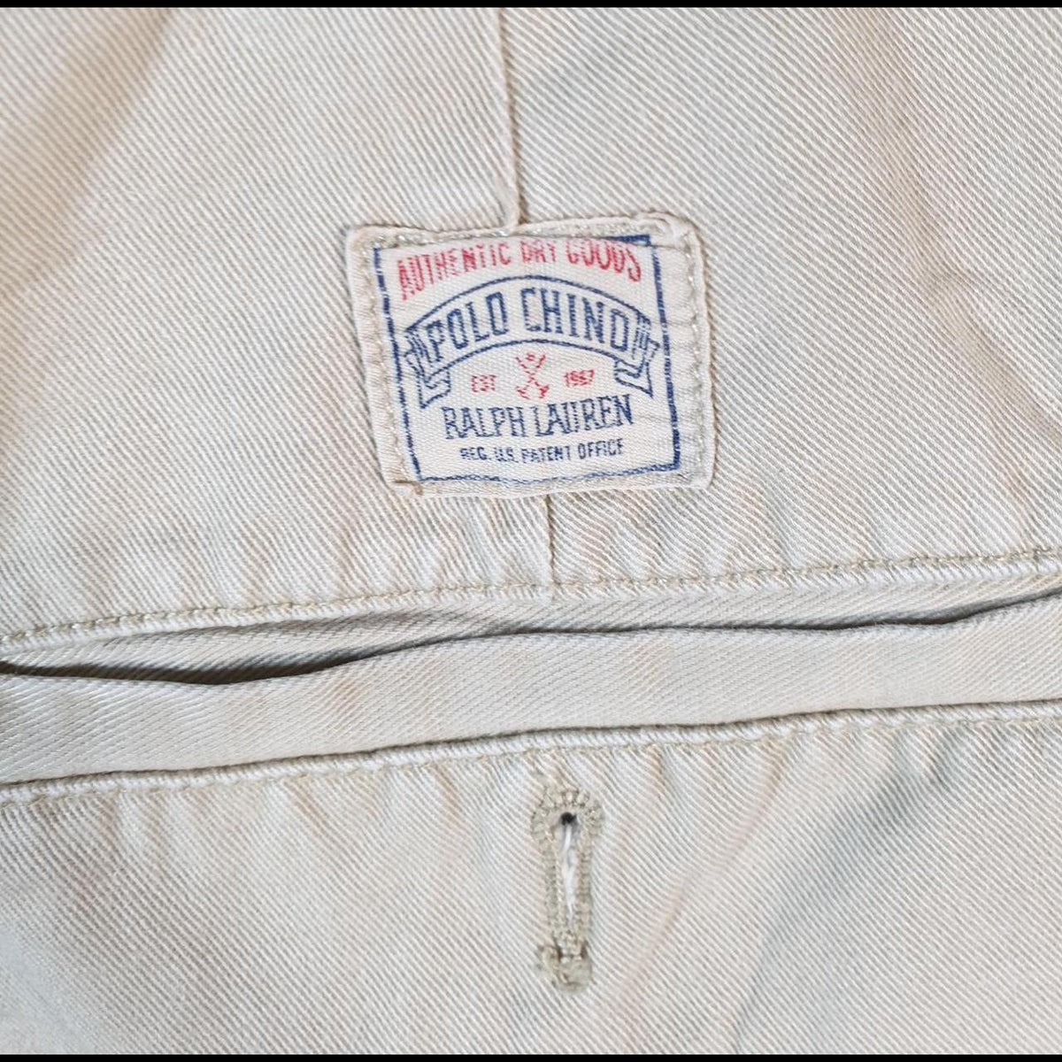 Vintage Ralph Lauren Polo Shorts Jorts Chino Cargo Men’s W38 Brown Baggy Cotton A4266