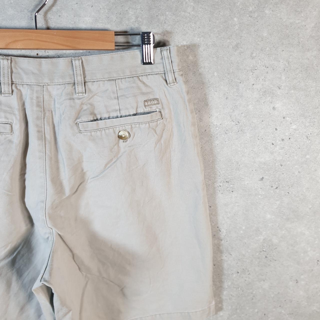 Vintage Izod Golf Chino Shorts Jorts Cargo Men’s W34 Brown Baggy Cotton