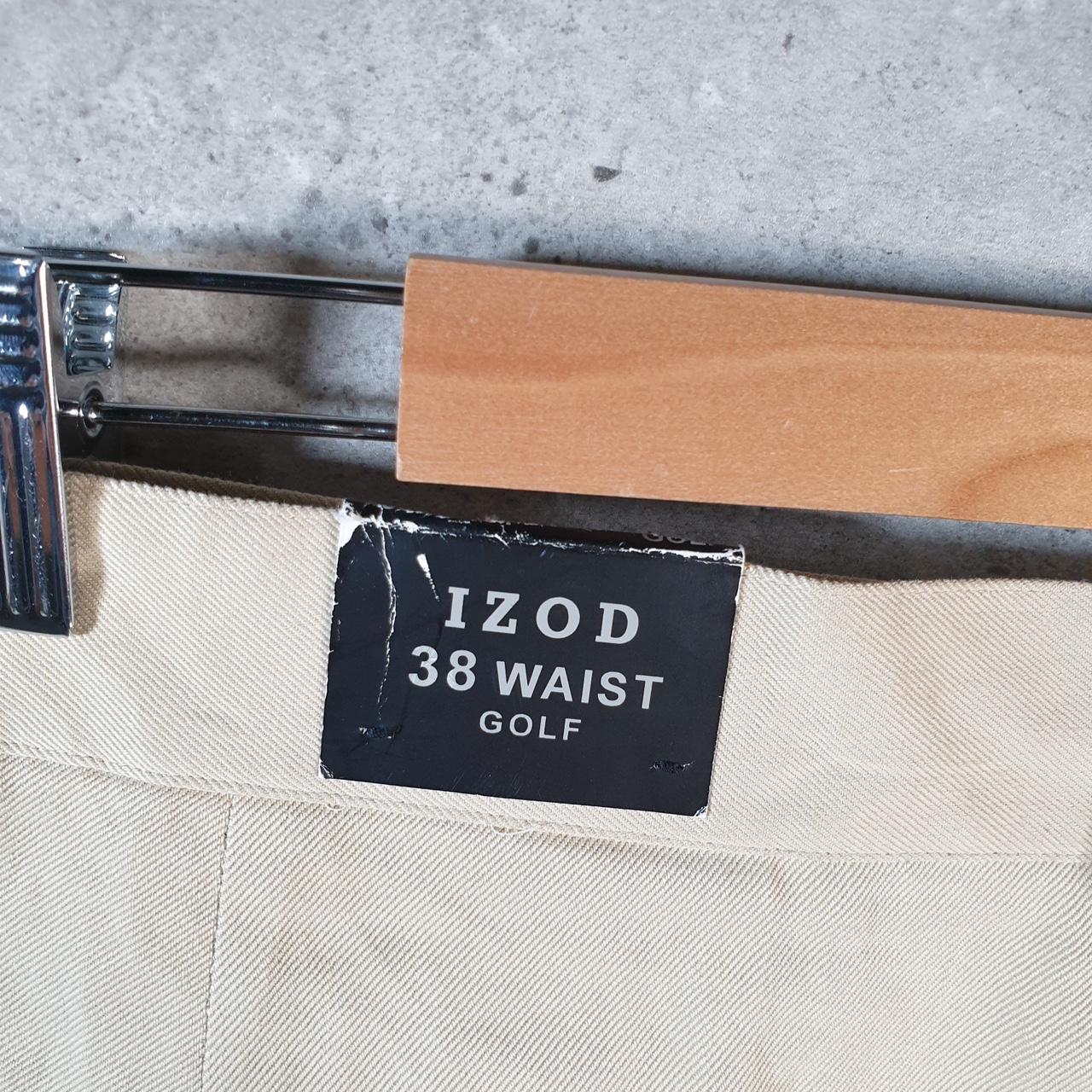 Vintage Izod Golf Chino Shorts Jorts Cargo Men’s W38 Brown Baggy Cotton