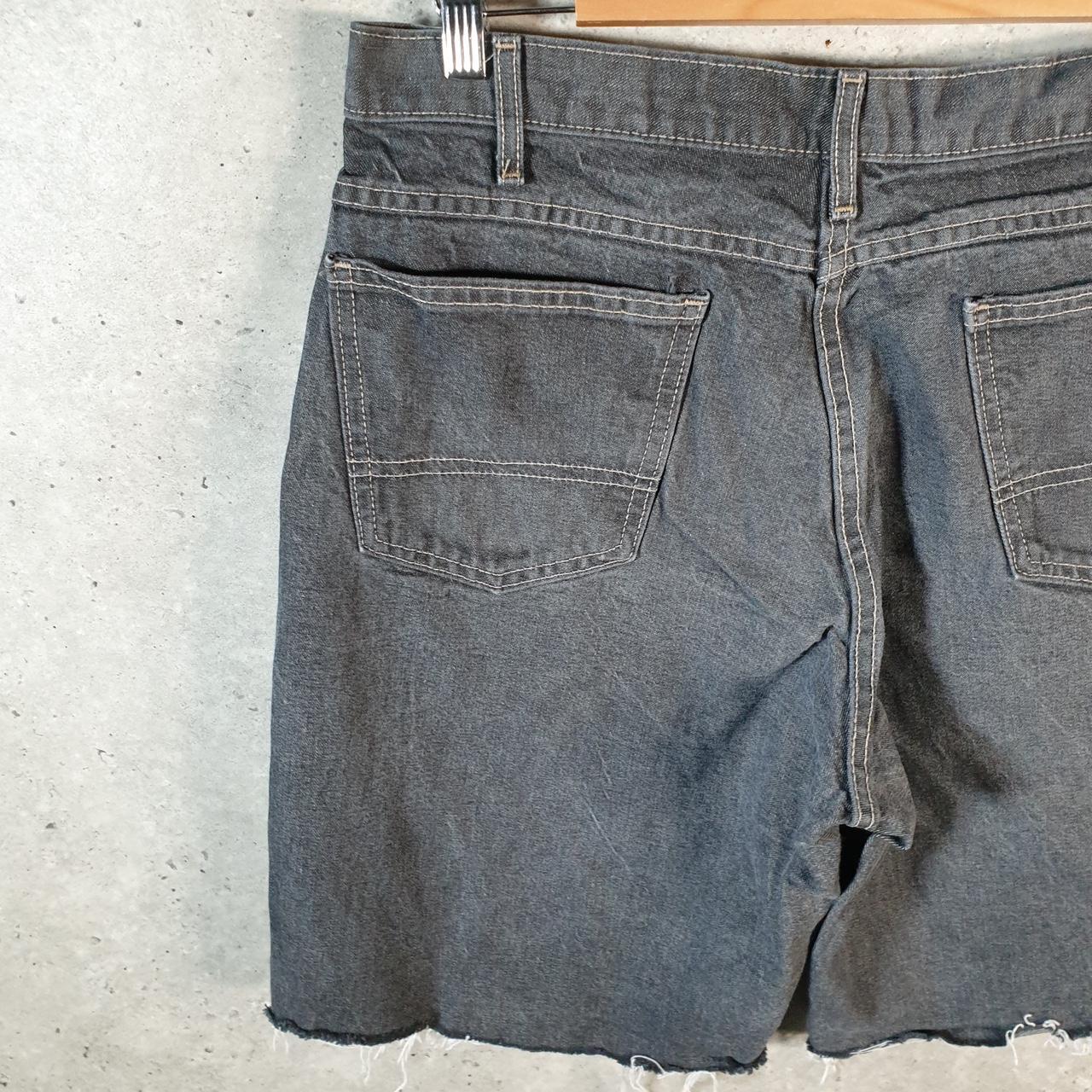 Vintage Dickies Baggy Chino Shorts Jorts Cargo Mens W34 Grey Denim Loose Fit